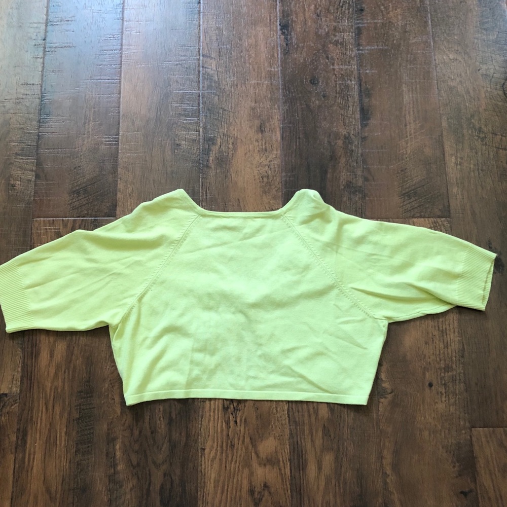CYNTHIA STEFFE Kelly green shrug, parlors size S - Picture 4 of 7